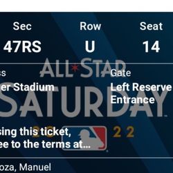 2 Tickets For Celebrity Softball Game At Dodger Stadium, Part Of All Star Weekend On Saturday 