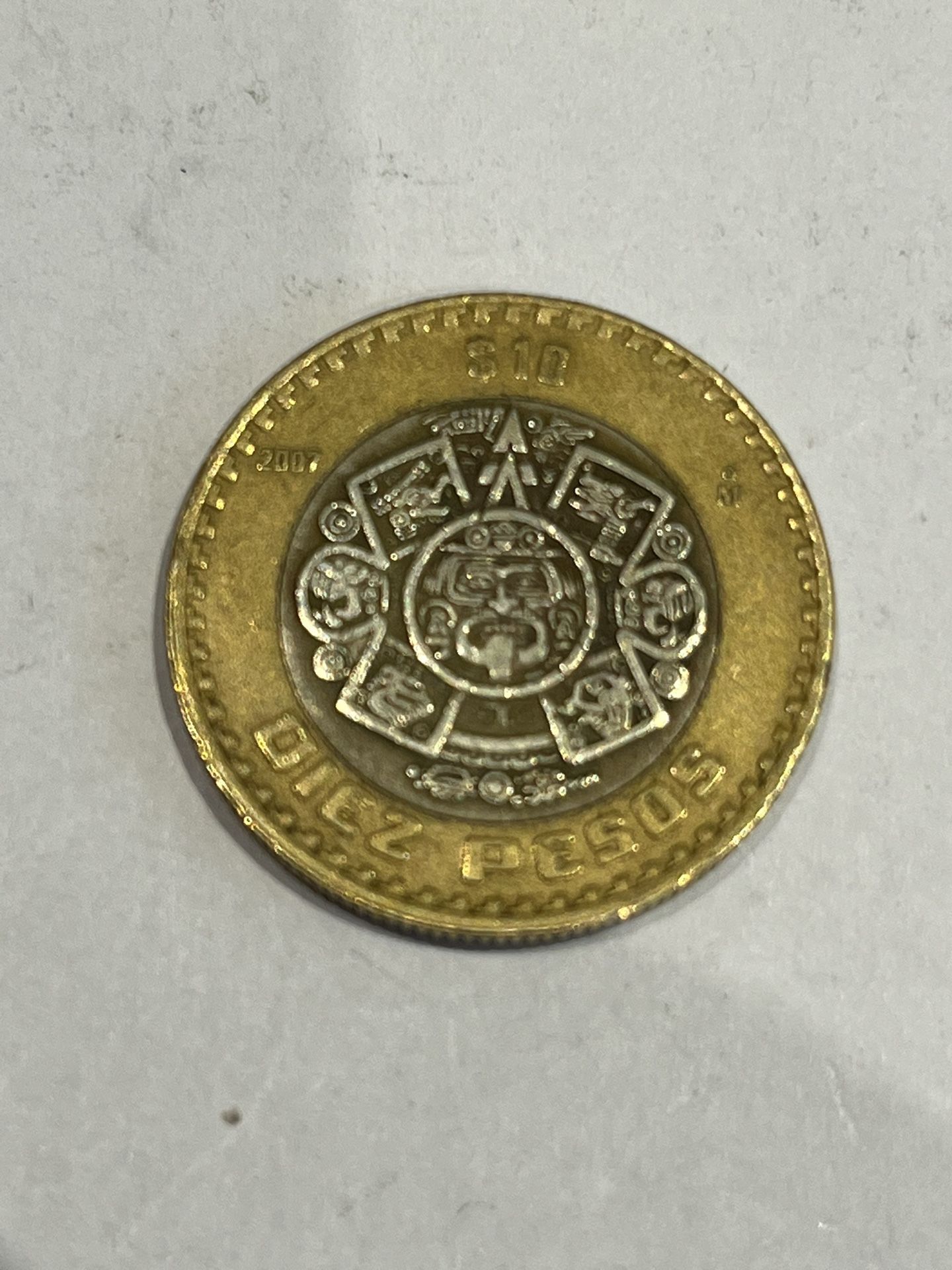 2007 Mexico 10 Pesos 
