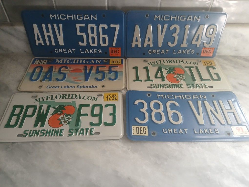 Vintage License Plates