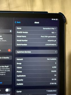 Apple IPad 10th Generation Cellular + WiFi