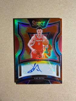 2024 Panini Select Yao Ming Tie-Dye Prizm Auto /25 #SF-YAO Rockets