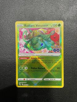 Radiant Venusaur 004/078 Radiant Rare Pokemon GO