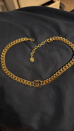 Gold plated Cuban designer panther tiger chain necklace