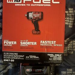 Milwaukee M-18 1/2” Drive Impact An 5ah Battery