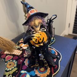 Halloween Witch Blue Sky Clay works 