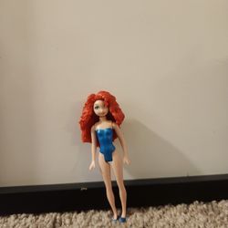 Polly Pocket Disney Princess Brave Merida Magiclip Magic Clip Dress Doll