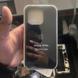 Apple iPhone 15 Pro Black Silicone Case