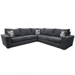Contempo S3 3pc Sectional Atlantis Charcoal