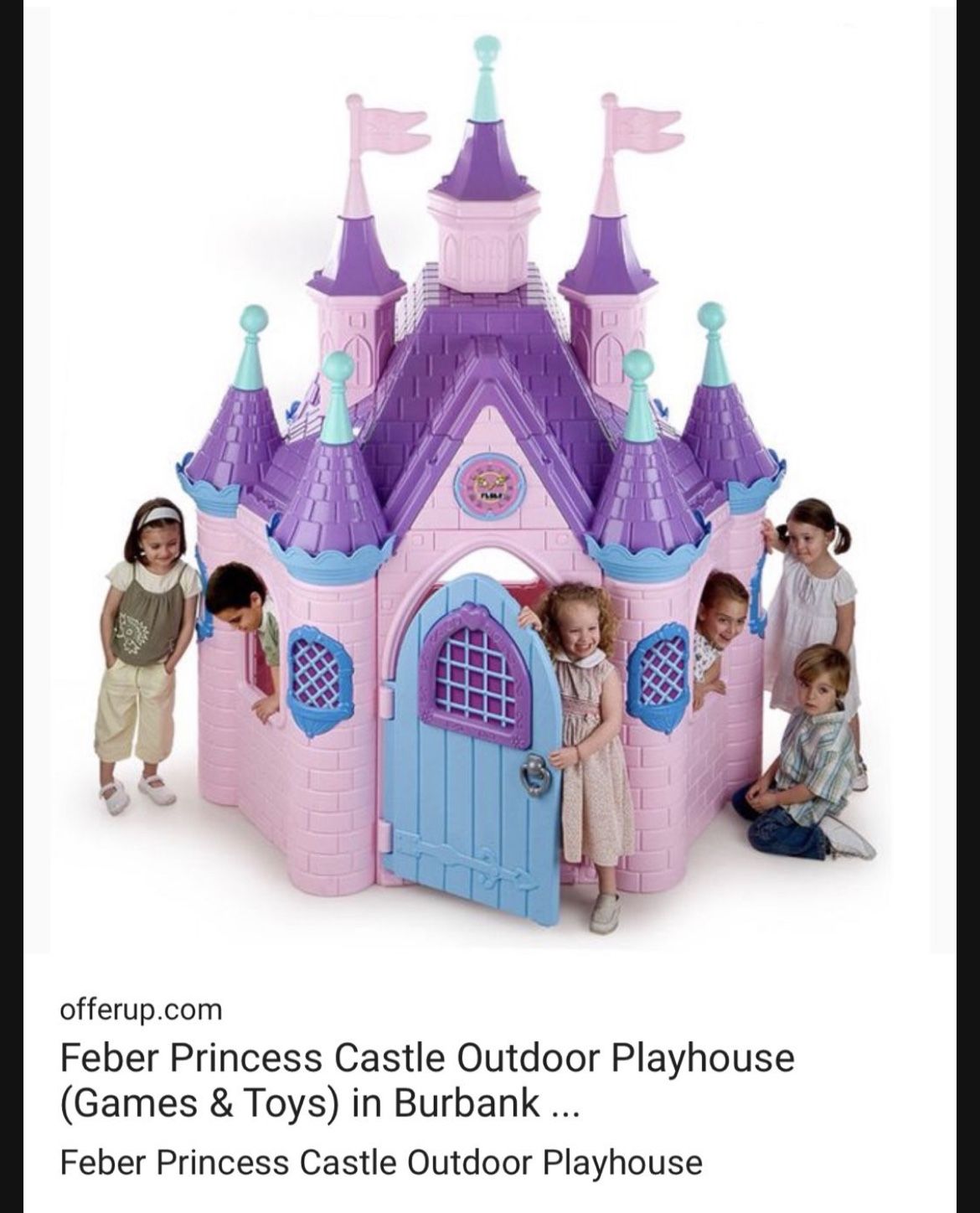 Outdoor princess cheap castle playhouse