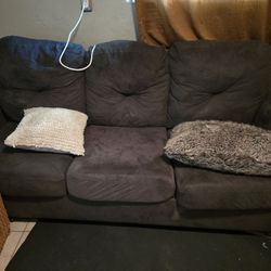 love seat and sofa