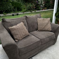 Beautiful Dark Brown 2 Seater Couch