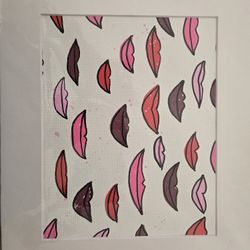 Lips Wall Art 10x6