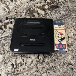 Sega Genesis And Connection Wire