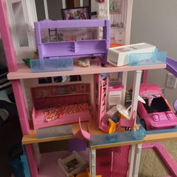 Barbie Pool Car  Doll House w/Accessories 