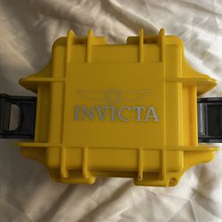 Invicta 1 One Slot Yellow Collector's Dive Case watch Box Only