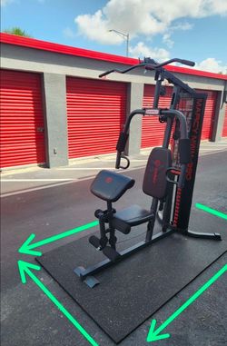 Home Gym All in one. 20 Exercises over. 150 Pounds Weight Stucks.
Homestead 33033
Delivery for extra 

Versatile Marcy Home Gym is constructed from he