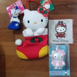 Hello Kitty Christmas Ornament Stocking Card Gifts $35