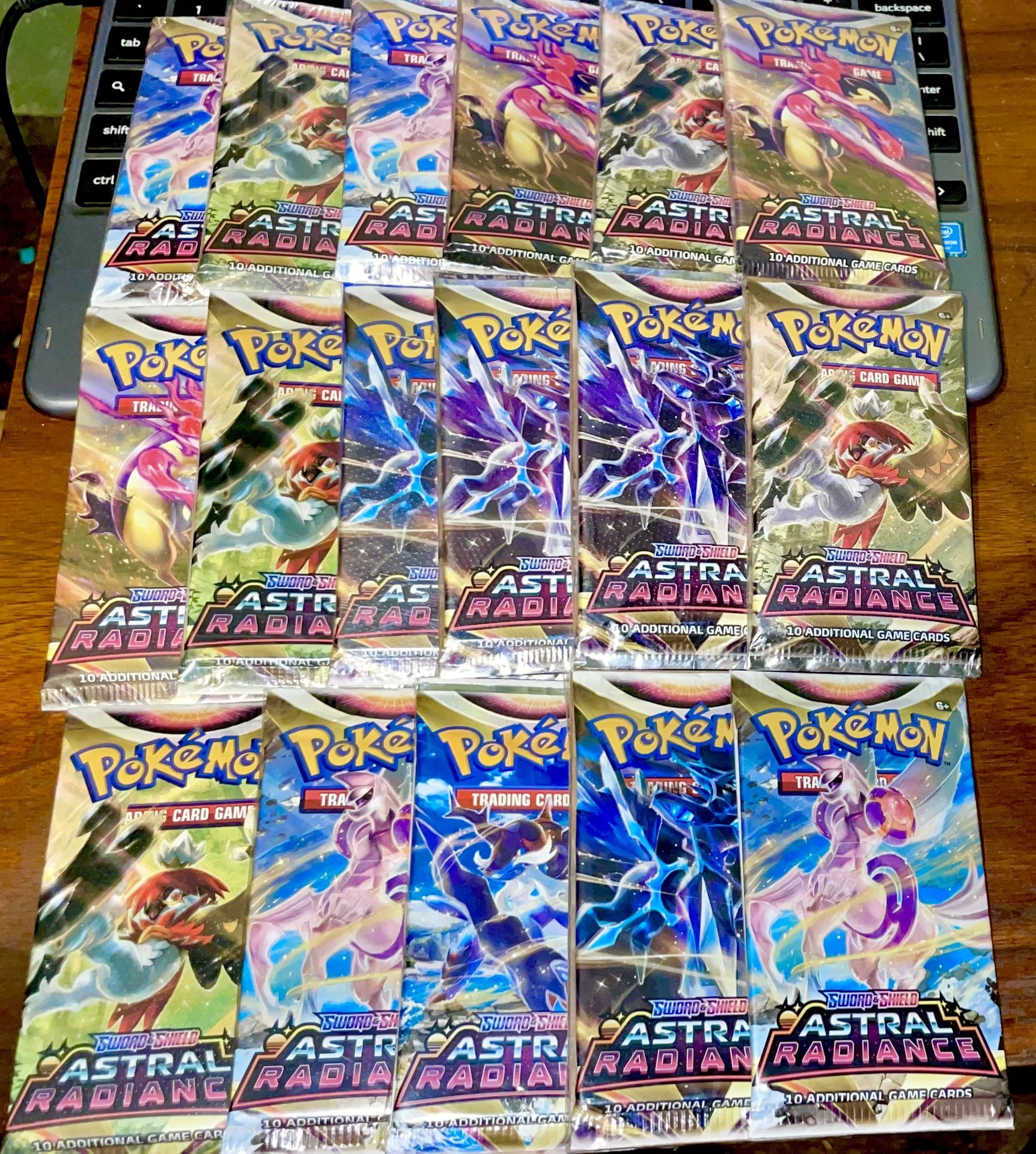 Pokemon - Lot of (17) - 'Astral Radiance' Booster Packs - Brand New/Sealed