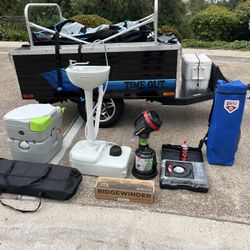 Time Out Trailer Fully Equipped Tow By Motorcycle Or Car