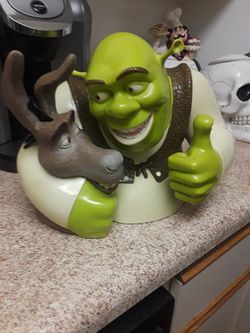 Shrek and Donkey talking cookie jar