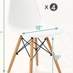 4 White Chairs (NEW)