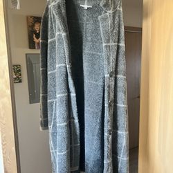 Long Heavy Duty Fuzzy Cardigan
