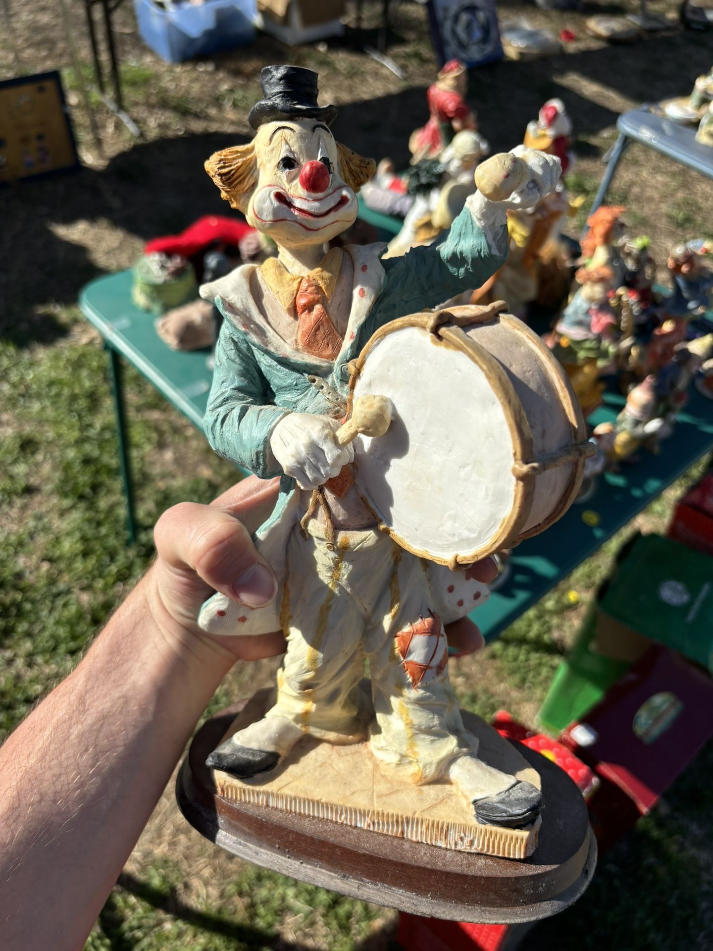 Collectors Glass Musical Clown 