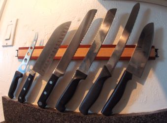 Wooden Magnetic Knife Holder