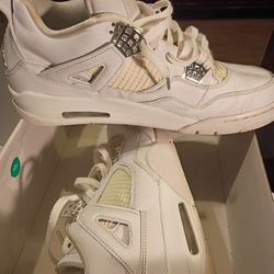 AIR JORDAN 4 RETRO " PURE MONEY" 2017 STYLE # 308497-100 SIZE 12 SNEAKER