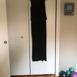 Black Velvet Evening Dress Size 4