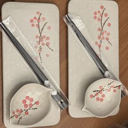 Plates And Chopsticks Set 