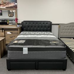 Black Queen Bed Frame 