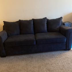 Navy Blue /charcoal Grey Couch 