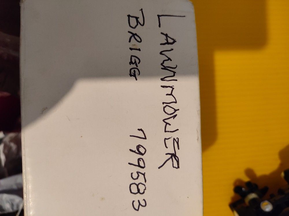 Box Of New Lawnmower Stuff.$300