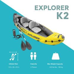 Inflatable 2 person kayak