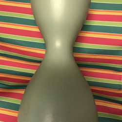 Vintage Mint Green Hourglass Flower Vase