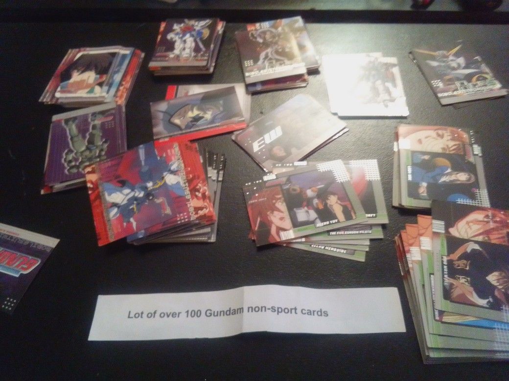 Lot of over 100 Gundam Cards.