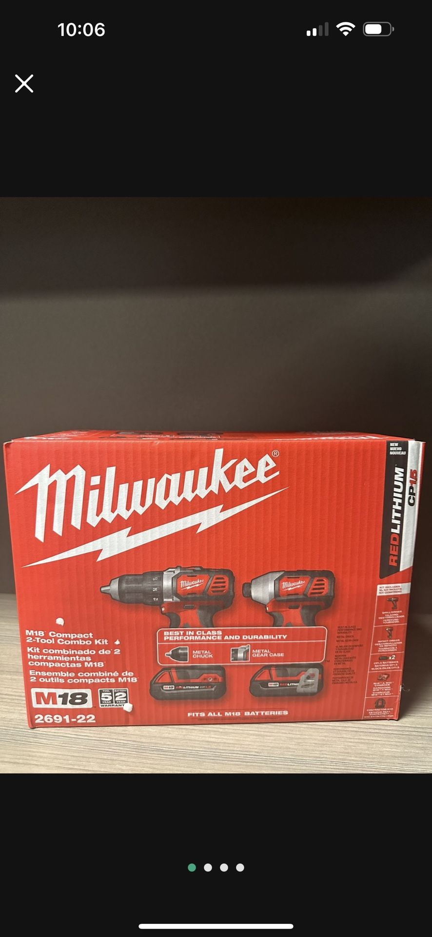 Milwaukee 18M Power Tool Kit