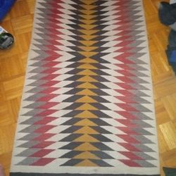 2 Antique 1960s Tuba City Trading Post Handmade Navajo Original Blankets 