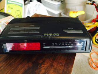 Philco alarm clock radio