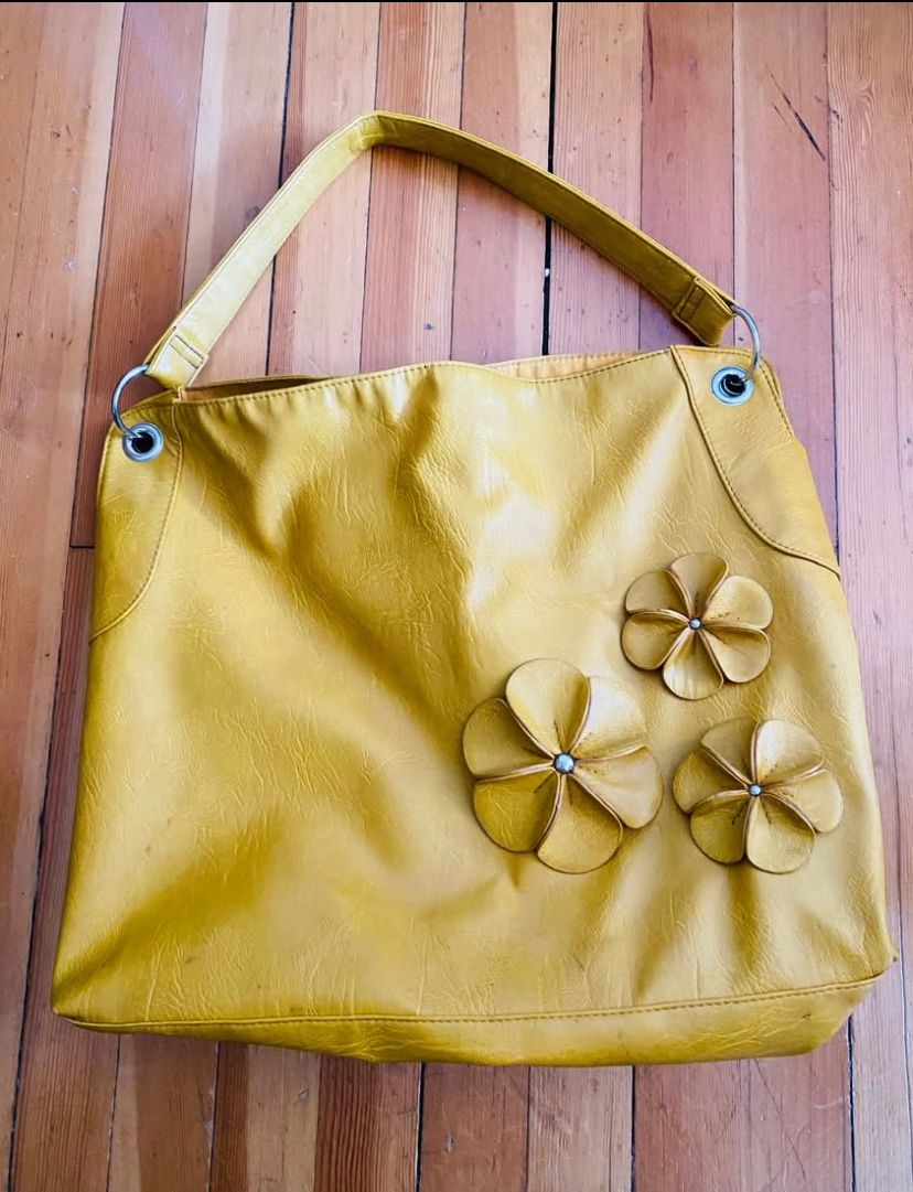 Handbag Purse Tote Bag Mustard Yellow
