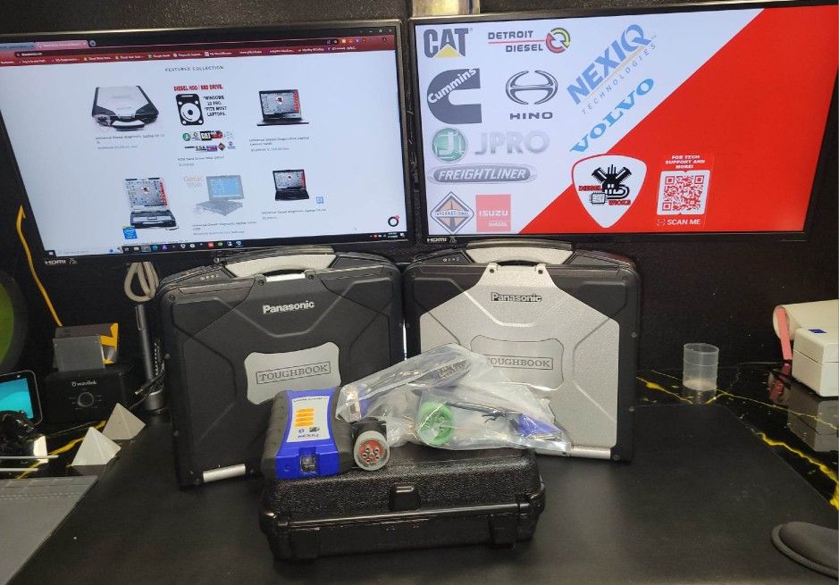 Universal Diesel Diagnostics Laptop Truck Scanner. Panasonic cf31 Toughbook 8gb ram,500gb SSD, win 10