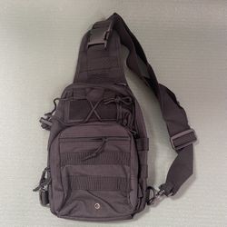 Sling Backpack . Walking, Hiking, Students Black