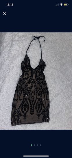 Boutique Halter Mini Dress