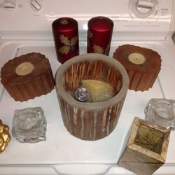 Candles And Candle Holders.