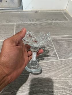 Crystal Lotus Flower Candle Holder – $7