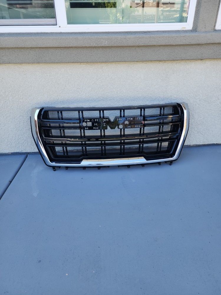 2021- 2023 Gmc Youkon Xl Sle/Slt Black Front OEM Grille.