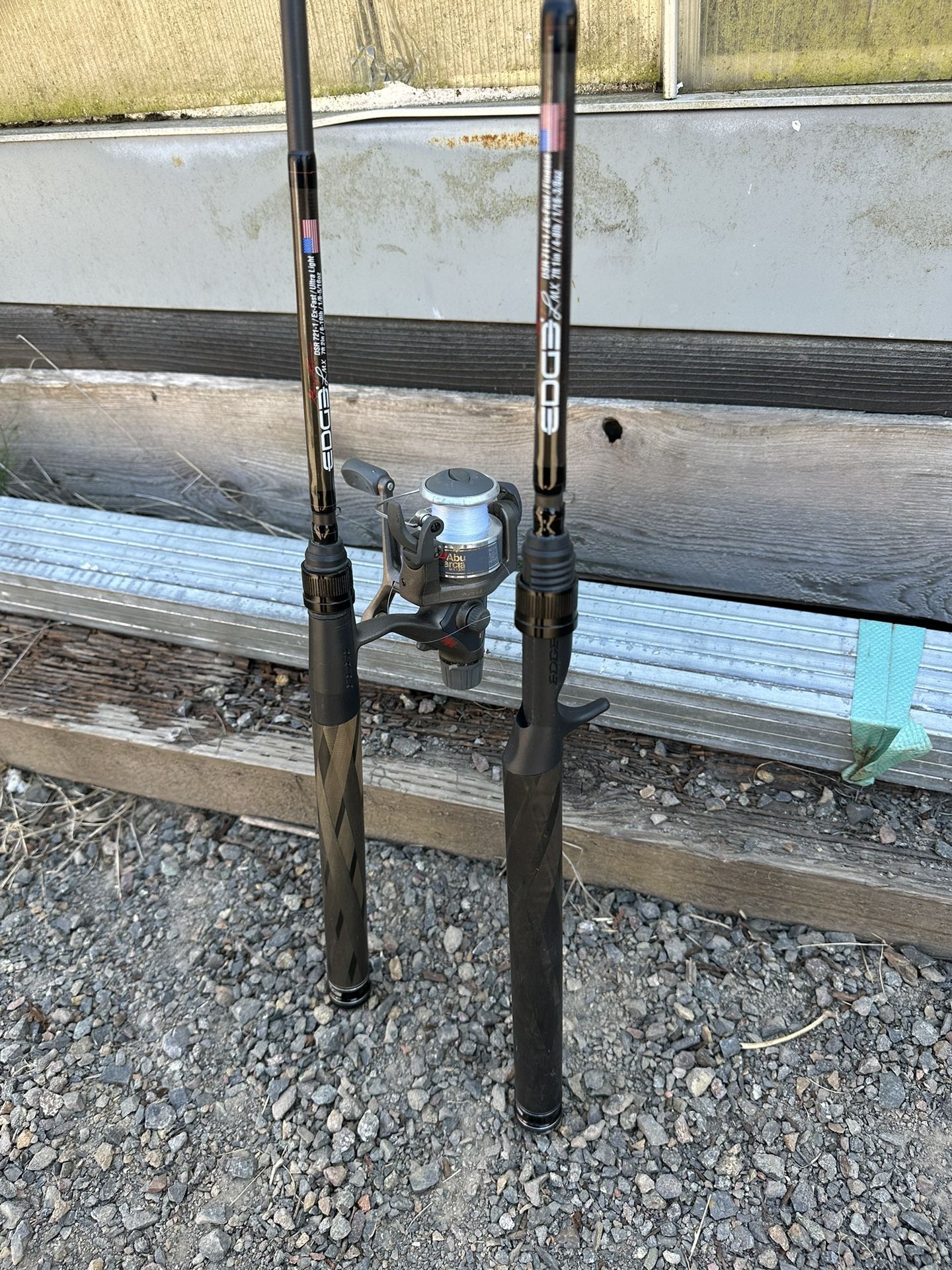 EDGE Fishing Rods (One Spin Rod & One Bait Cast)