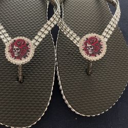 Skull Flip Flops