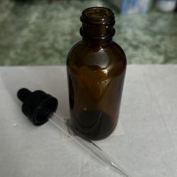 Brand New 12 Pack Of 2 Ounce Amber Glass Droppers